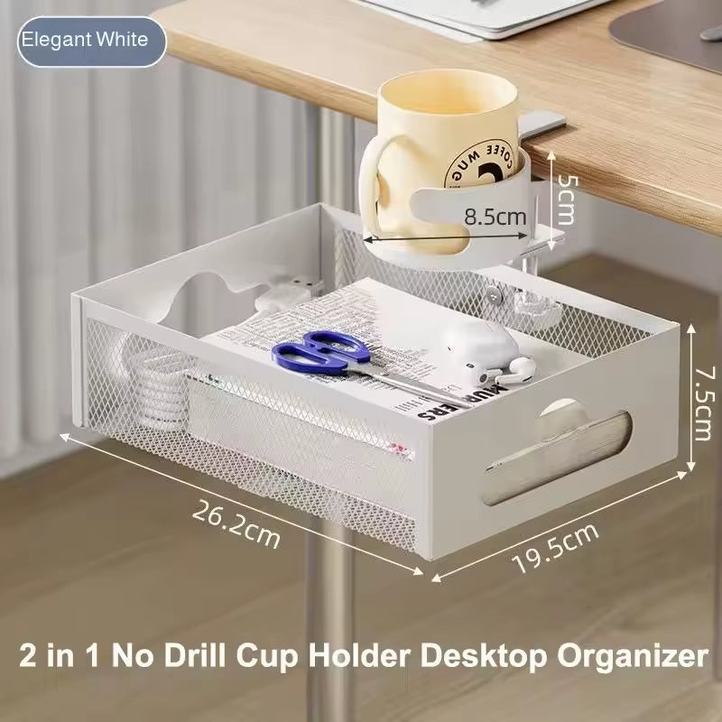 Under Desk Cable Management Tray No Drill Steel Desk Cable Organizers Wire Management Tray Cable Management Rack Storage Shelf