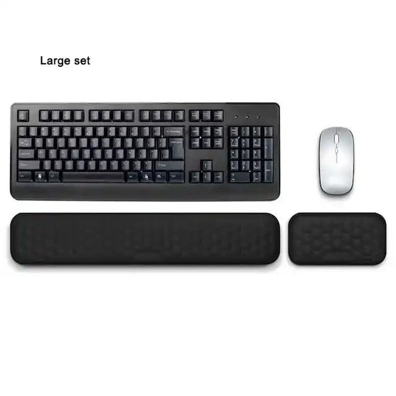 Keyboard Wrist Rest Memory Foam Keyboard Mouse Wrist Rest Ergonomic Design Wrist Pad for Computer Keyboard Laptop Wrist