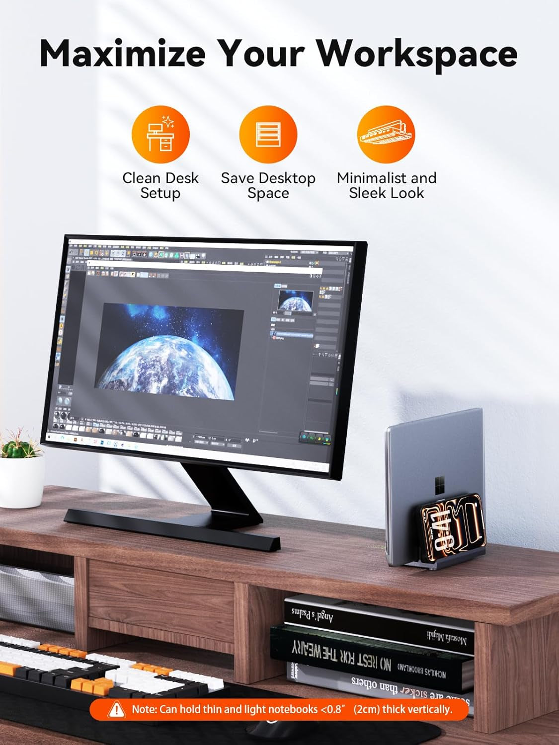 Docking Station Dual Monitor:  7 in 1 USB C Dock Stand with Dual Hdmi(4K120Hz + 60Hz), Gigabit Ethernet, 2Xusb3.0, 100W PD & Laptop Stand, Macbook Docking Station USB C for Macbook Air/Pro, Dell