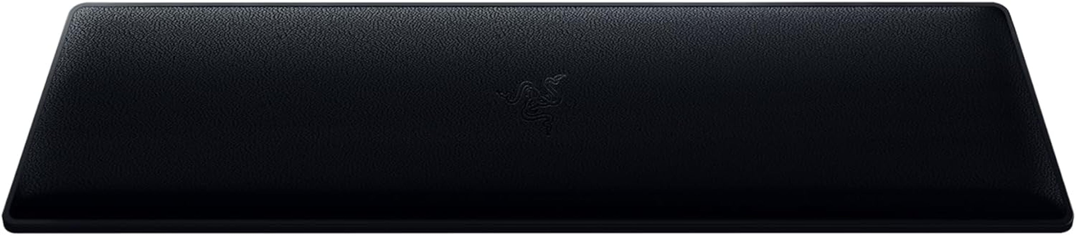 Ergonomic Wrist Rest Tenkeyless - Ergonomic Leatherette Keyboard Wrist Rest (Plush Leatherette Cushion, Anti-Slip Rubber Feet, Compatible with Tenkeyless Keyboards) Black