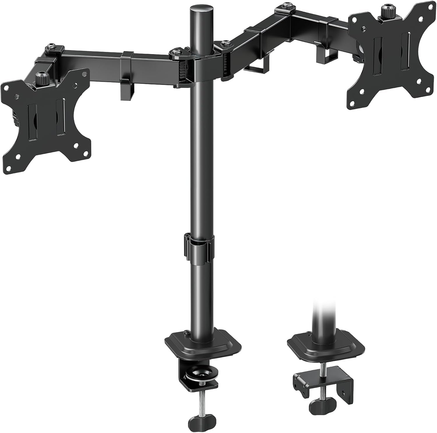 Dual Monitor Stand, Adjustable Monitor Arm Desk Mount for 13-32 Inch Screens, Double Arm with Tilt Swivel Rotate, VESA: 75X75Mm & 100X100Mm, EU0002