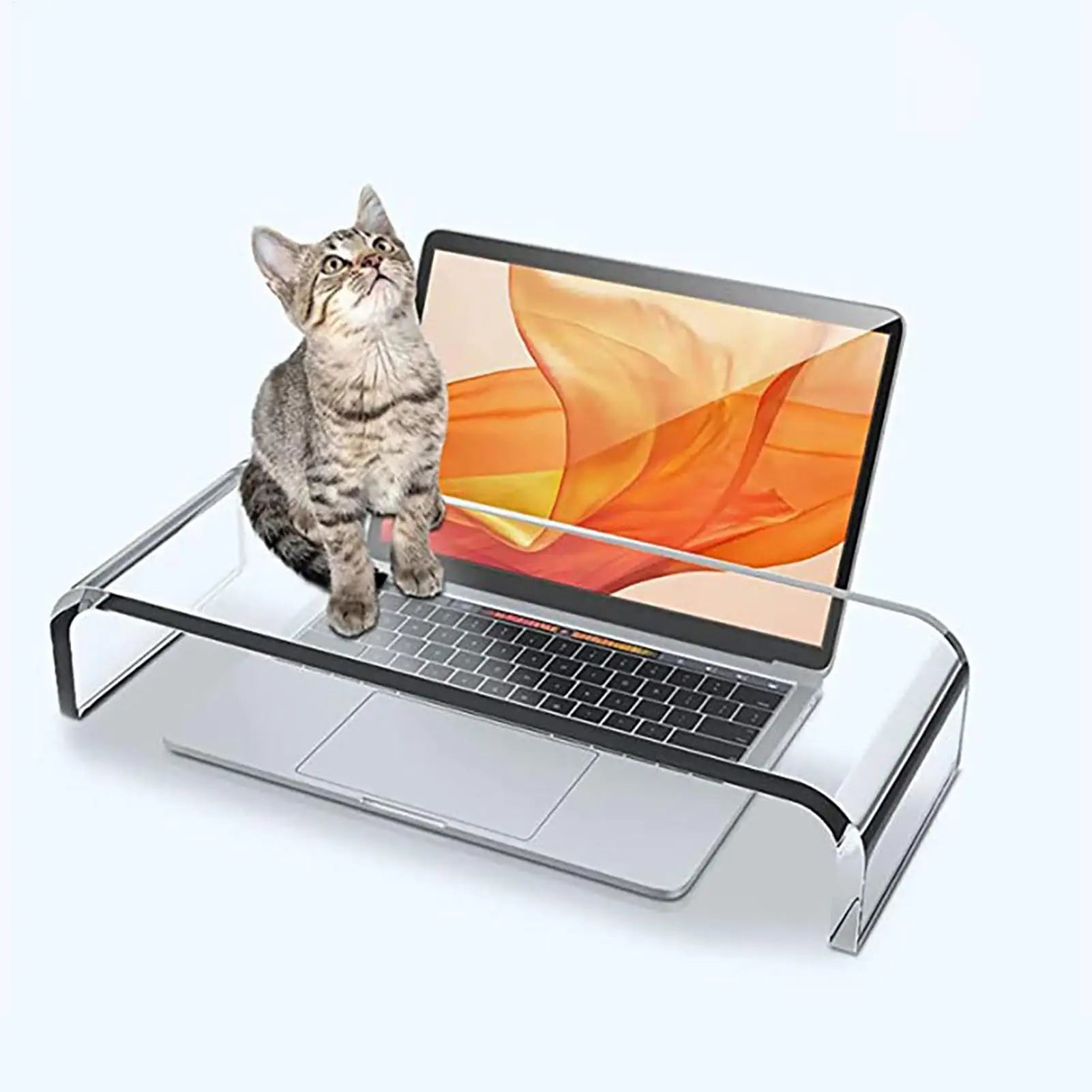Monitor Stand for Desk Desktop Laptop Stand Acrylic Desktop Monitor Holder Desktop Screen Support Table Organizer for Home