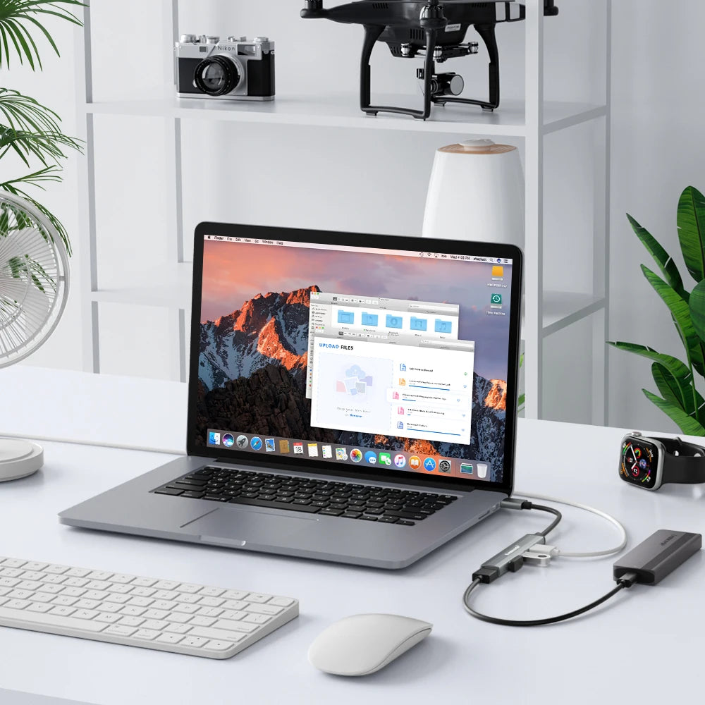 120Cm 4Ports USB HUB OTG USB a 3.0 Adapter Multi Splitter Adapter Laptop Accessories for Xiaomi Lenovo Macbook Pro