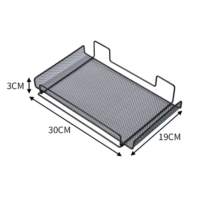 Under Desk Cable Management Tray No Drill Steel Desk Cable Organizers Wire Management Tray Cable Management Rack Storage Shelf