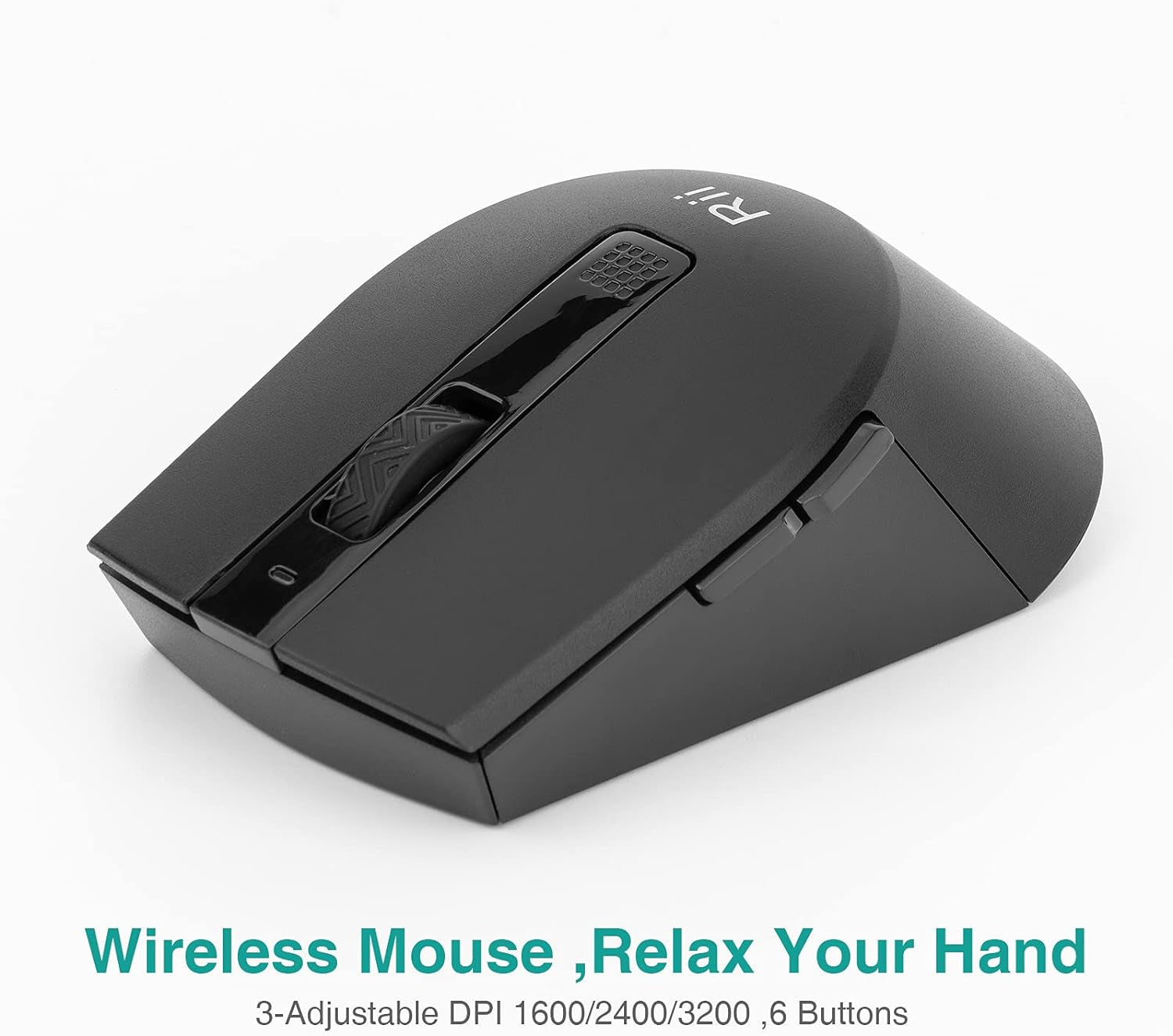 Wireless Keyboard and Mouse Set, Keyboard and Mouse with Ultra-Slim Size UK Layout Compatible with PC, Laptop, Computer, Windows for Office Home Work