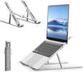 Laptop Stand for Desk, Adjustable Laptop Riser, Foldable Portable Aluminum Riser for Laptop & Tablet, Ergonomic Computer Holder for Home Office, 7 Adjustable Angles, Non Slip Heat Dissipation, 10-20”