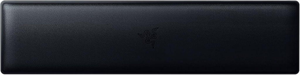 Ergonomic Wrist Rest Tenkeyless - Ergonomic Leatherette Keyboard Wrist Rest (Plush Leatherette Cushion, Anti-Slip Rubber Feet, Compatible with Tenkeyless Keyboards) Black