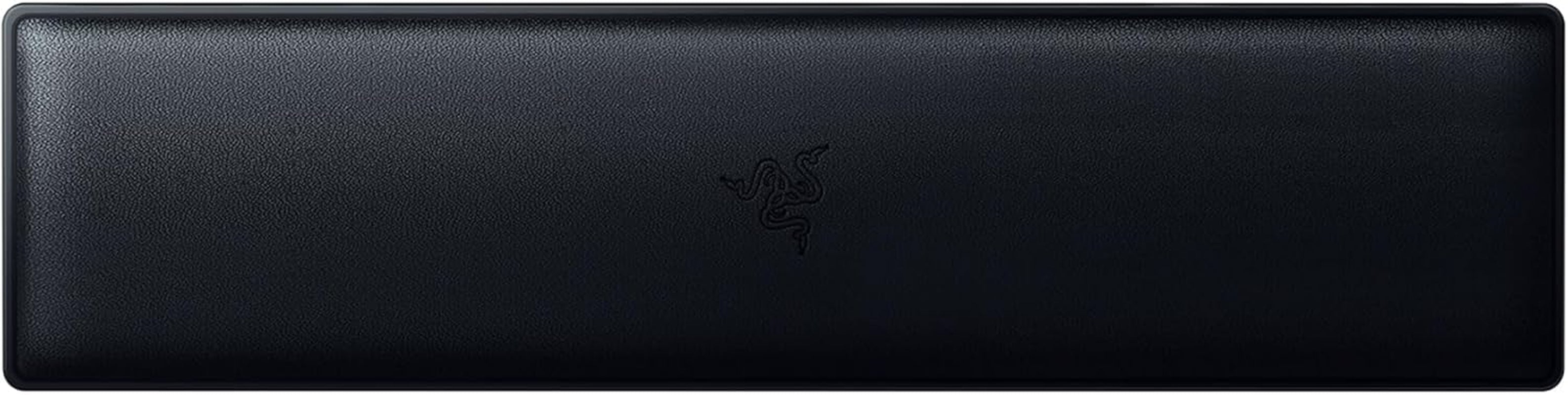 Ergonomic Wrist Rest Tenkeyless - Ergonomic Leatherette Keyboard Wrist Rest (Plush Leatherette Cushion, Anti-Slip Rubber Feet, Compatible with Tenkeyless Keyboards) Black
