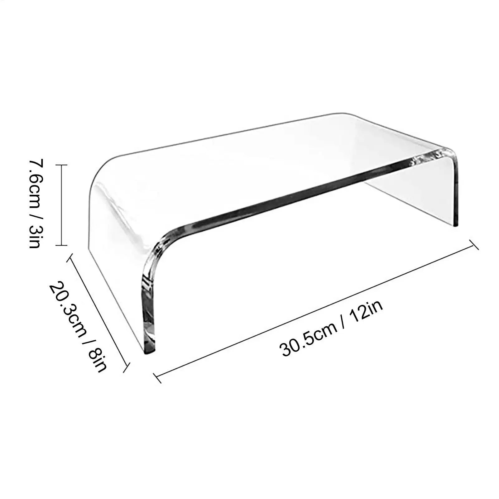 Monitor Stand for Desk Desktop Laptop Stand Acrylic Desktop Monitor Holder Desktop Screen Support Table Organizer for Home