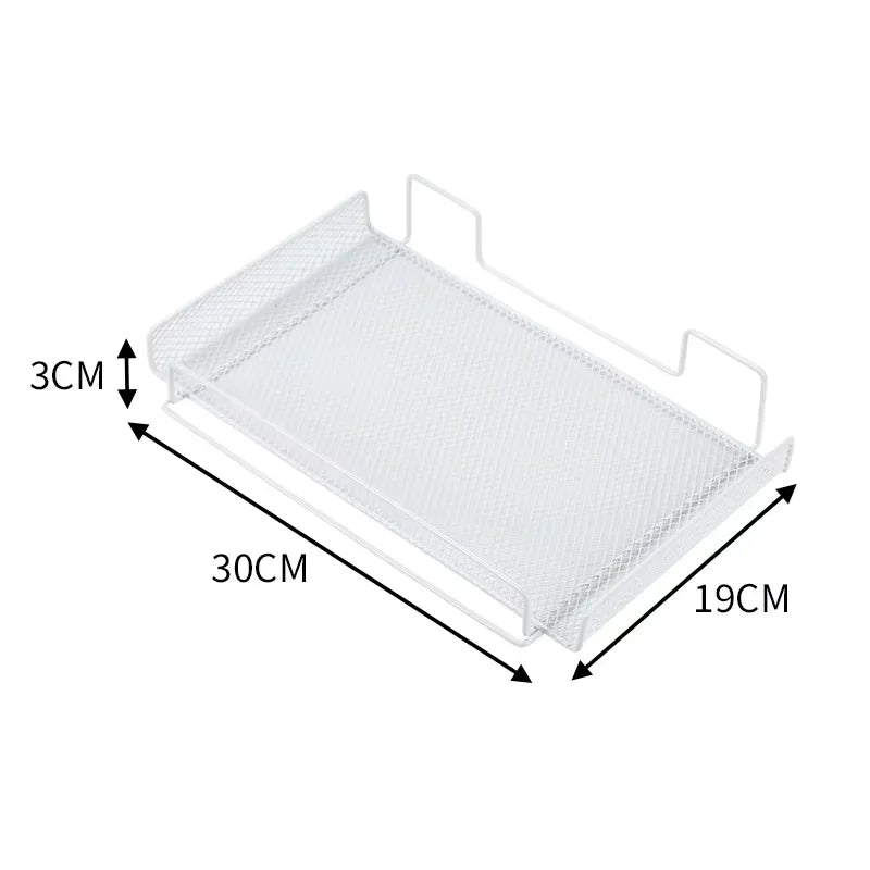 Under Desk Cable Management Tray No Drill Steel Desk Cable Organizers Wire Management Tray Cable Management Rack Storage Shelf