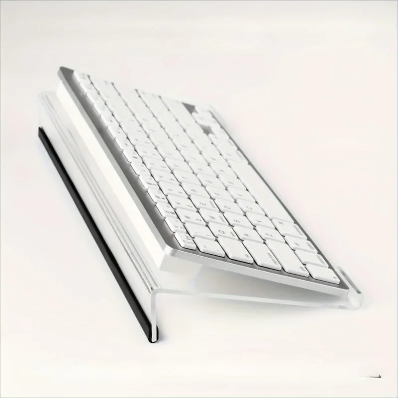 1Pc Acrylic Keyboard Stand, Compact Desktop Lifter for Keyboard and Mini PC Keyboard Stand
