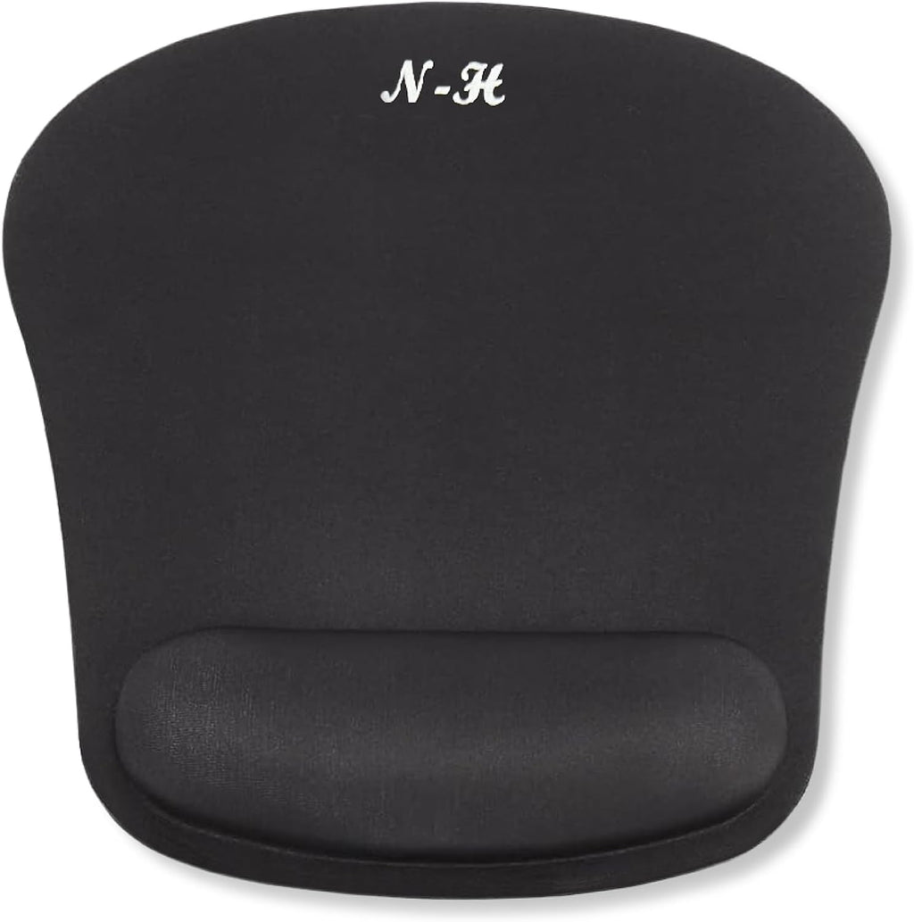 Mouse Mat WRIST SUPPORT Mouse Pad with Wrist Rest Support Mouse Mat with Non-Slip anti Slip PU Base, Comfortable Large Computer Mouse Mat, with Foam Wrist Support