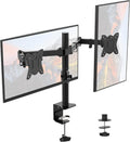 Dual Monitor Arm for 13-32 Inch Screens, Dual Monitor Stand for Desks Mount, Height Adjustable, Rotate 360° Tilt ±90° Swivel ±90° , VESA 75/100Mm, MAX. 9KG, GB2001-2