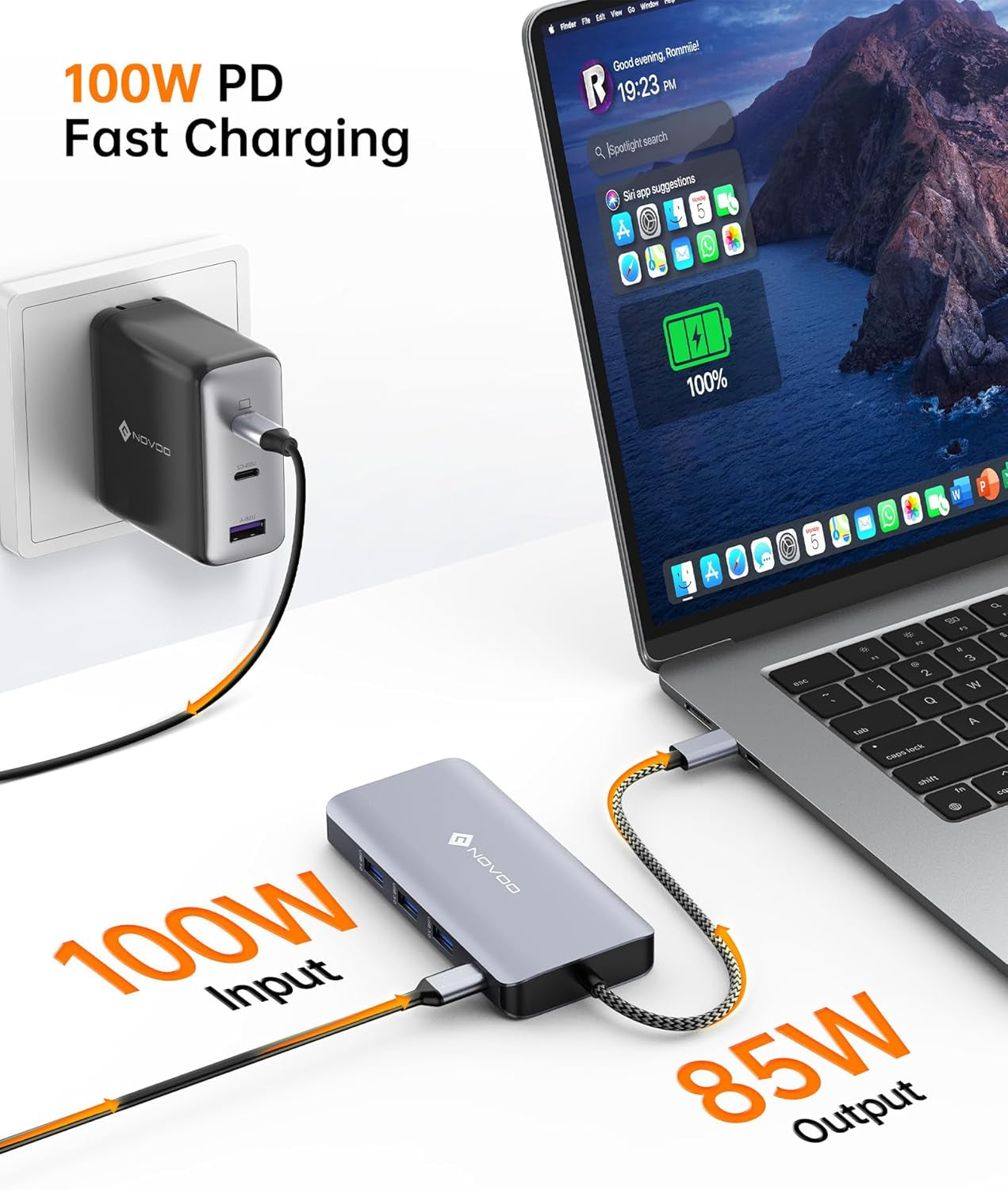 USB C Docking Station Triple Display -  RM11 Pro 11-In-1 USB C Dock with 8K@30Hz DP, Dual 4K@60Hz HDMI, 100W PD, RJ45 Ethernet, 3 USB-A 3.0 Ports, SD/TF Card Slots for Laptop and Macbook